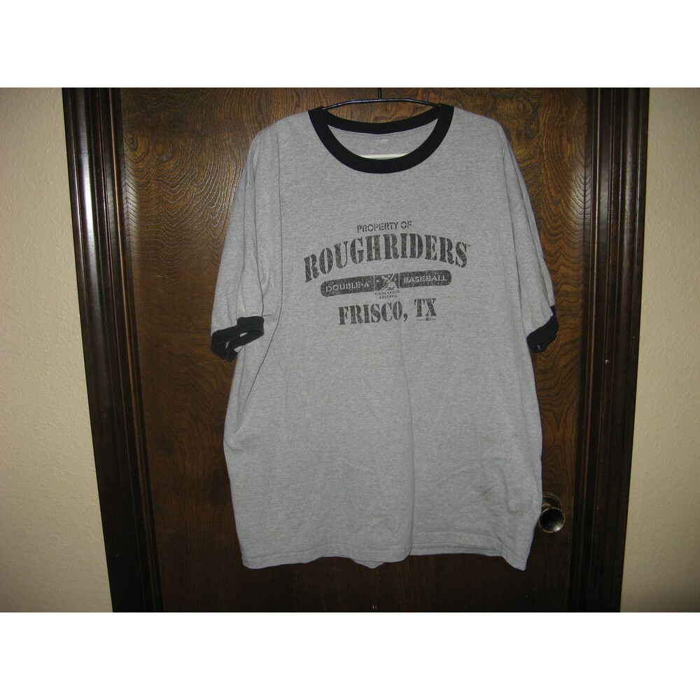 Property Of Rough Riders Minor League Double A Baseball Frisco Texas T-Shirt XL